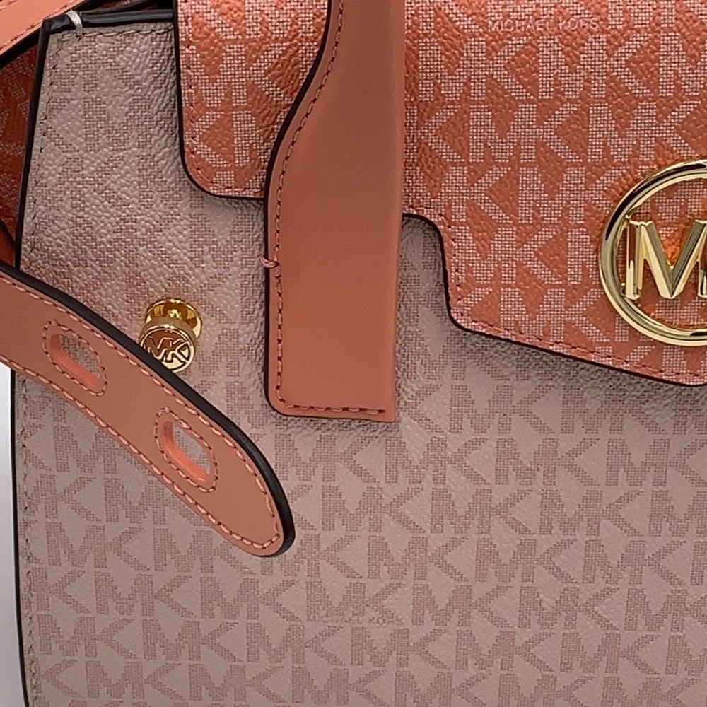 MICHAEL KORS
Carmen Medium Color-Block Logo Satchel color SHERBERT Multi - Picture 14 of 16